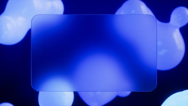 Abstract metaballs background with transparent overlay