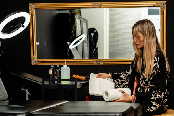 istock Tattoo artist preparing tools in a studio environment with professional equipment 2192926473
