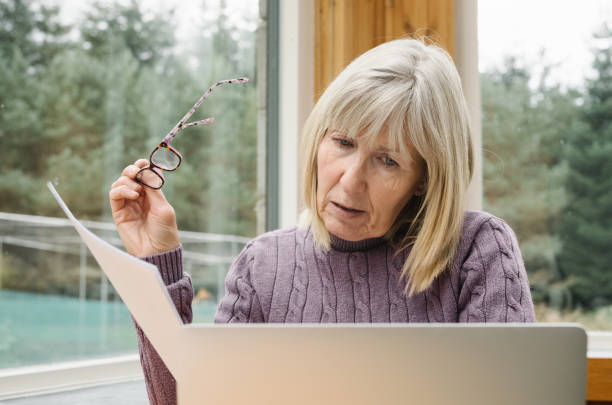 istock Senior woman with financial problems 2192928718