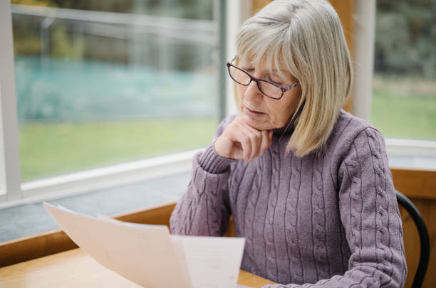 istock Senior woman with financial problems 2192928906
