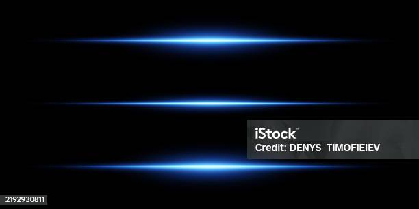 Horizontal Line Light Effect Vector Eps10 Stock Illustration - Download ...