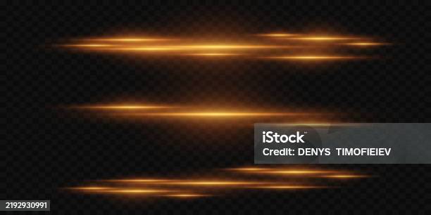 Horizontal Line Light Effect Vector Eps10 Stock Illustration - Download ...