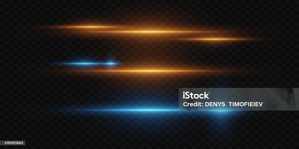 Horizontal Line Light Effect Vector Eps10 Stock Illustration - Download ...