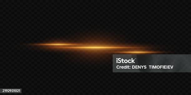 Horizontal Line Light Effect Vector Eps10 Stock Illustration - Download ...