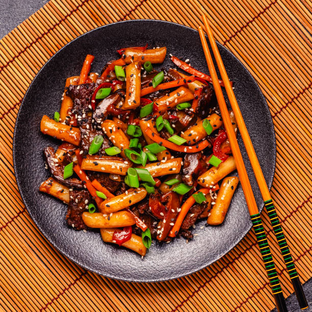 istock Tteokbokki ,Spicy Stir fried Rice Cake. 2192931982