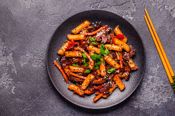 istock Tteokbokki ,Spicy Stir fried Rice Cake. 2192931983