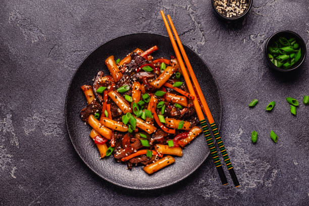 istock Tteokbokki ,Spicy Stir fried Rice Cake. 2192932002