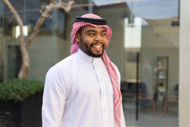 istock Bearded Arab man in traditional attire at office 2192933472