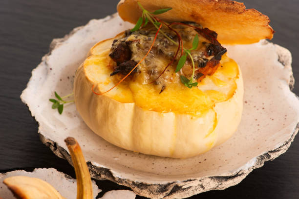 istock Delicious autumn recipe for stuffed pumpkin 2192936936