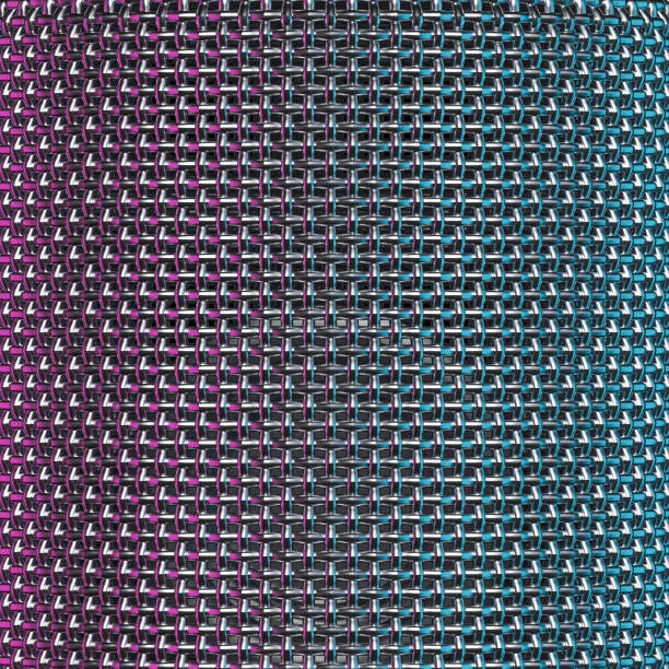 Fence steel mesh background, horizontal photo