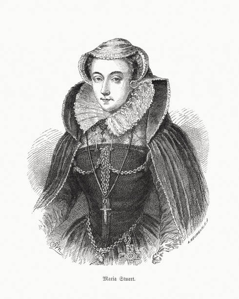 istock Mary Stuart, Queen of Scotland (1542-1587), wood engraving, published 1883 2192946666