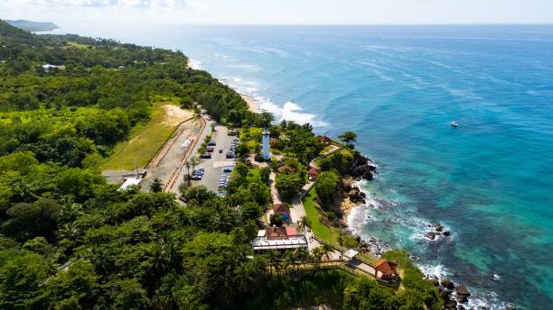 istock Scenic coastline with lighthouse and ocean view. 2192947851