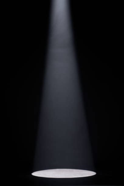 istock Close up of light beam isolated on black background 2192948667