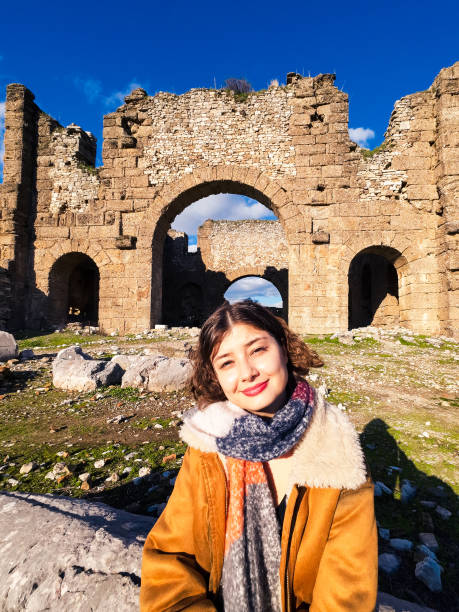 istock A young traveler in front of the basilica in Aspendos 2192951676