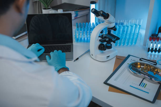 istock working atmosphere in the laboratory, chemistry and science specialist working in a lab with various experimental equipment and substances, experimental professional working in the lab 2192952174