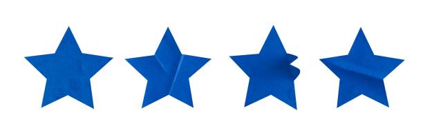 istock Set of star glued sticker element 2192958094