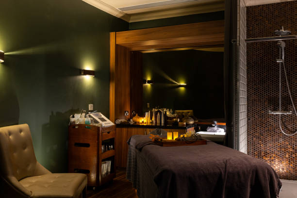 istock Spa Relaxation Room with No People 2192960636
