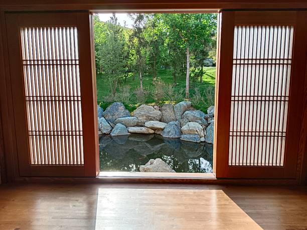 istock Japanese veranda in the decorative garden. 2192962653