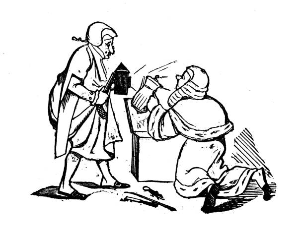 istock Cartoon characters from 19th century British picture book 2192969926