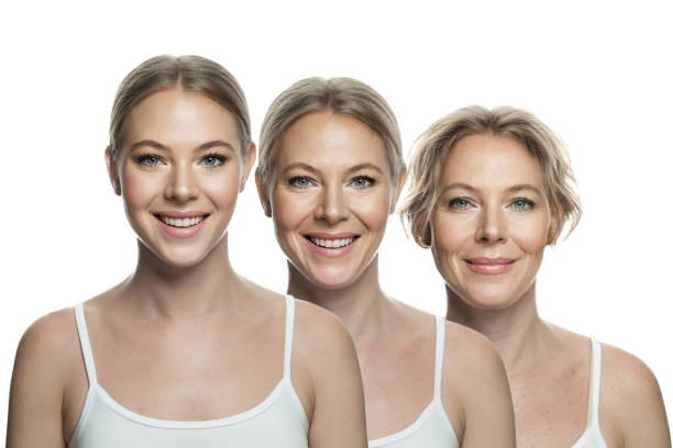 istock Female generation. Aging, cosmetology, plastic surgery and retouching before and after concept 2192970163