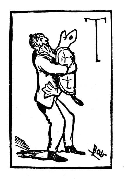 Cartoon characters from 19th century British picture book