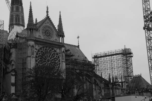 Notre-Dame Cathedral is seen in Paris, France. The historic Gothic cathedral is one of the most famous religious and architectural landmarks in Europe.