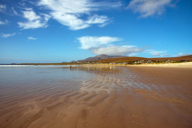 Atlantic waves on Keem Beach in Co, Mayo, Ireland