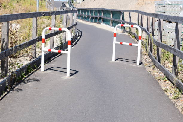 istock pedestrian way with barriers 2192972335