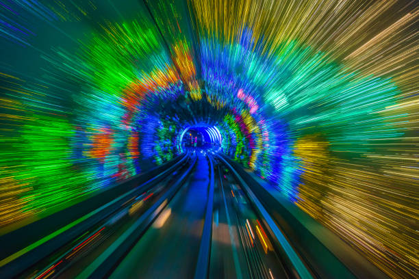 istock Motion blur in the Shanghai Sightseeing Tunnel 2192972524