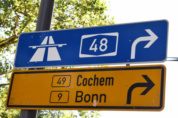 istock small way sign to Bonn and Cochem, 2192973515