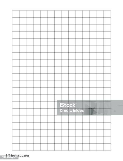 Grid Half Inch Graph Paper Graph Paper Half Inch Squares Printable Template A4 Notebook Format ...