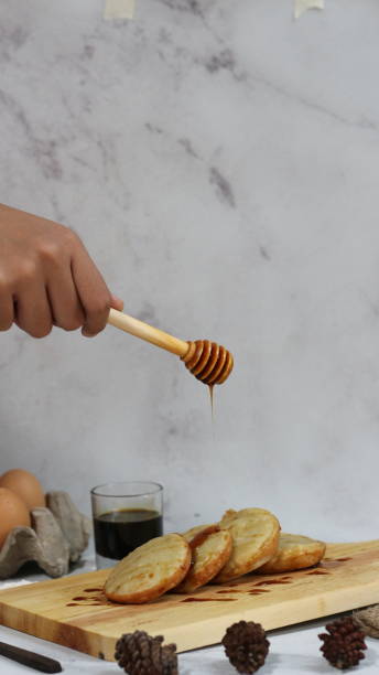 istock Sweet Serabi Delight:Indonesian Pancake Drizzled with Honey 2192982474