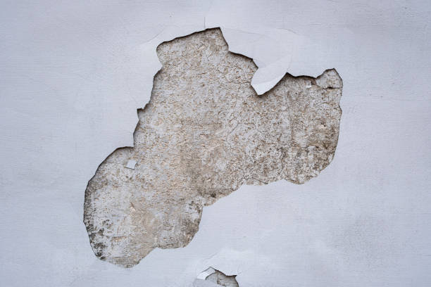 istock Old color gray wall painted background. Cracked wall texture, aged and dirty. Abstract high resolution full frame grunge texture. 2192982809