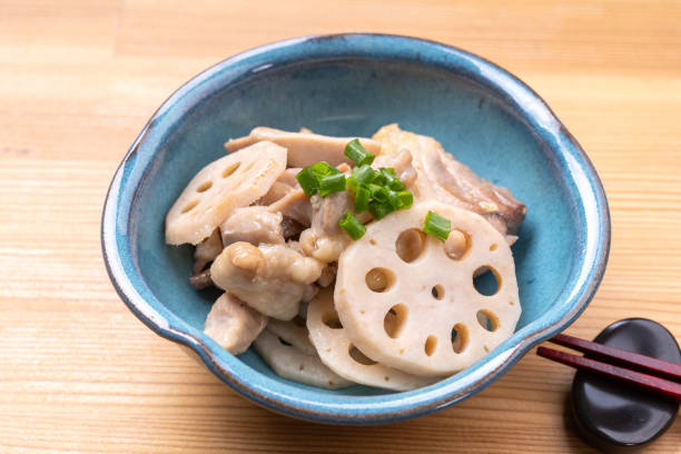 Stir-fried lotus root with salt and koji