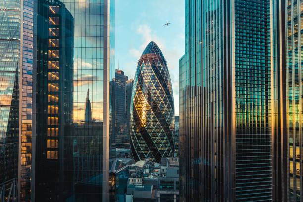 London Cityscape with the Gherkin Building