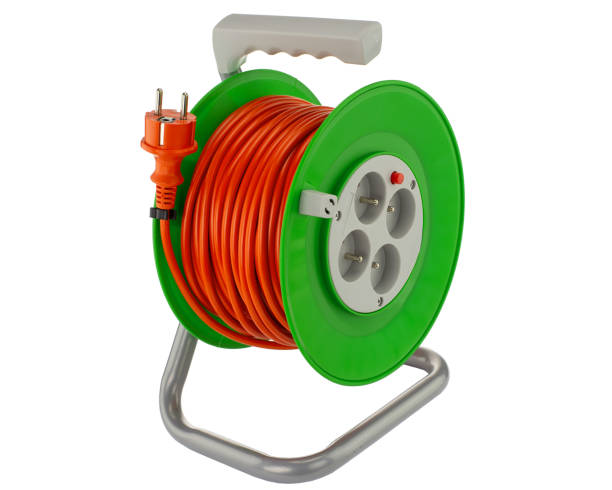 istock Green Extension Reel with Orange Cable 2192987841