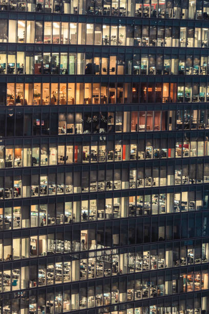 istock Illuminated office buildings in London 2192988758