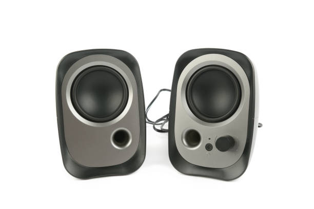 Wireless speaker on white