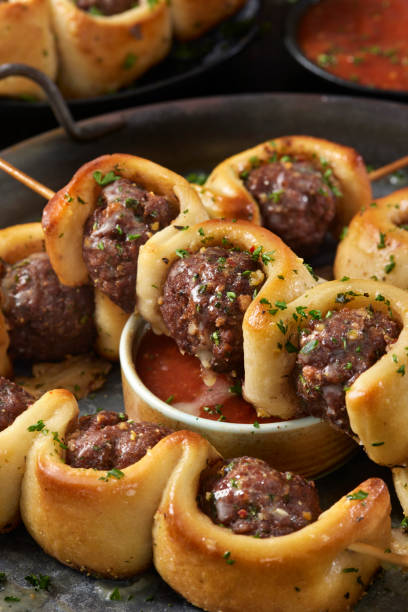 The Viral Baked Meatball Sub on a Stick