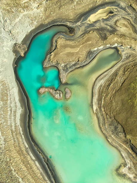 istock Aerial View of a Vibrant Turquoise Lagoon in Iceland 2192995211
