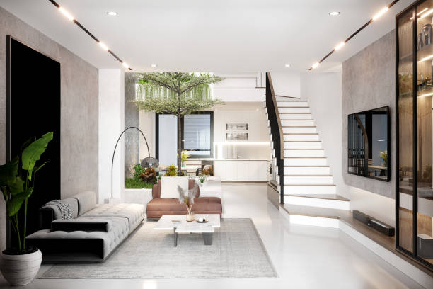 istock 3d render of apartment interior  living and dining room 2192996013