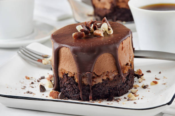 istock Individual Chocolate Mousse Hazelnut Fudge Cake 2192996878