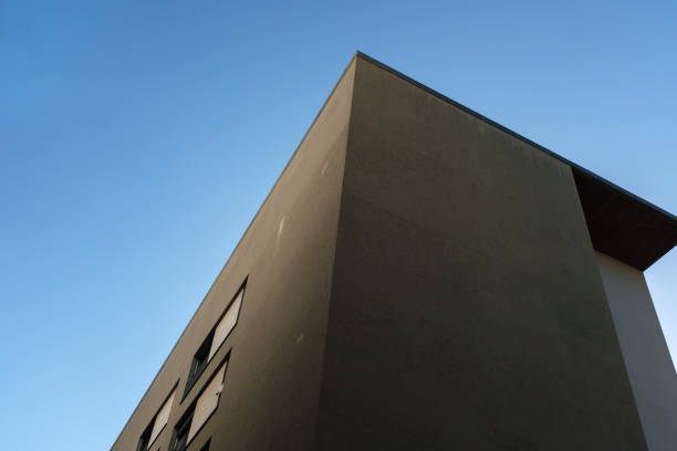 istock Modern building corner reaching for the clear blue sky 2192997085