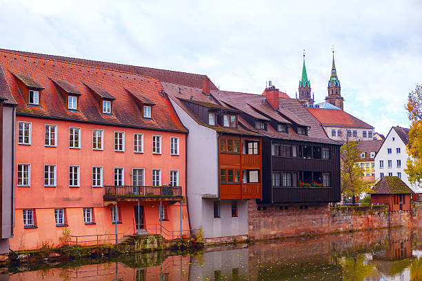 istock Scene of Nuremberg with buildings lining the Pegnitz River 2193000767