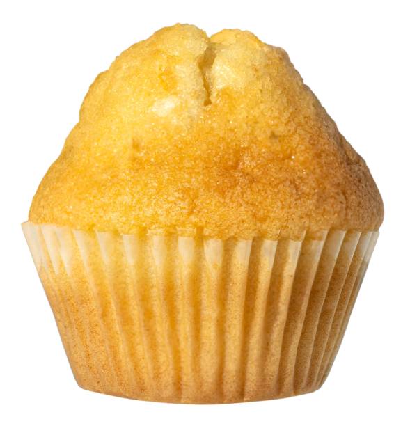 Golden Muffin in Pleated Paper Cup