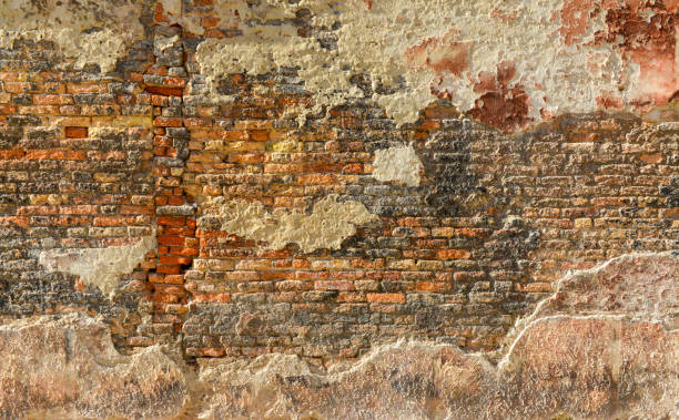 istock Old brick wall with red brick background, vintage wall background 2193020873