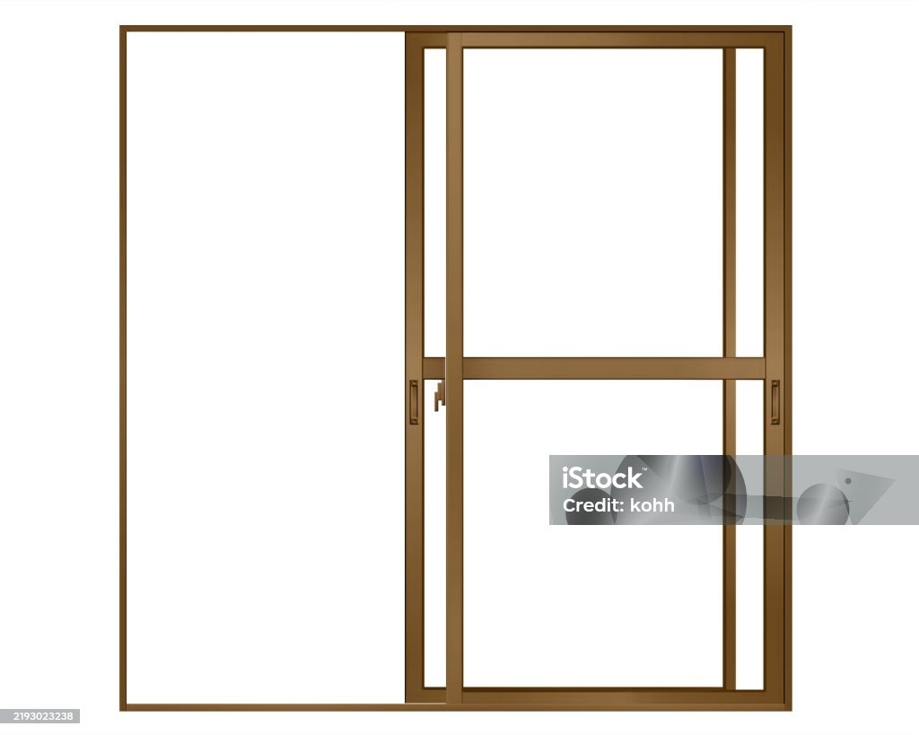 Brown Windows Graphics Open Brown Sliding Window C Stock Illustration - Download Image Now ...
