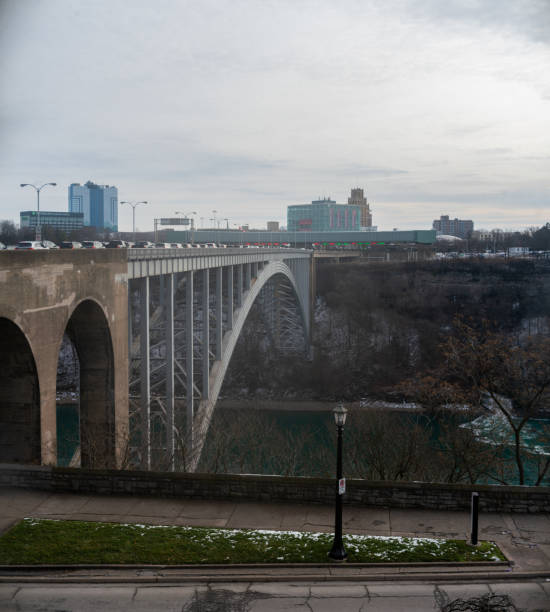 Niagara Falls - Rainbow Bridge over looking the USA and US Customs
