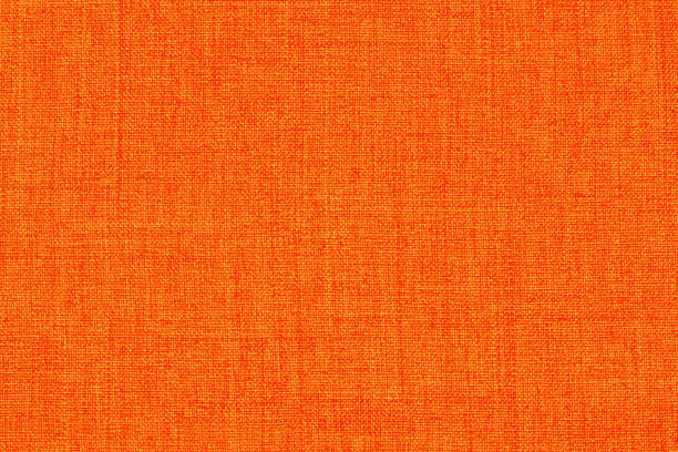 istock Orange linen fabric cloth texture background, seamless pattern of natural textile. 2193042648