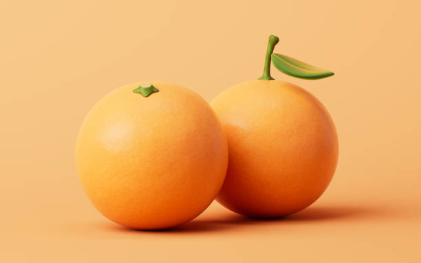 istock Fruit orange with sweet and refreshing taste, 3d rendering. 2193044154